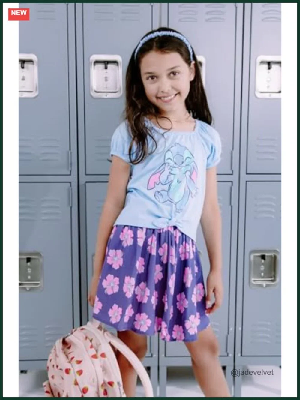 Girls Square Neck T-Shirt and Smocked Skirt Outfit Set Toddler to Big Kid